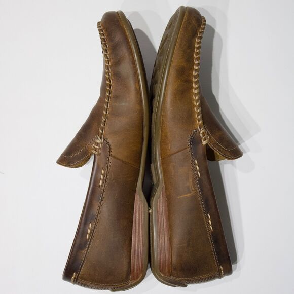 Frye Lewis Brown Venetian Leather Driving Loafers Men Size 10 - Minimal Wear main image 11
